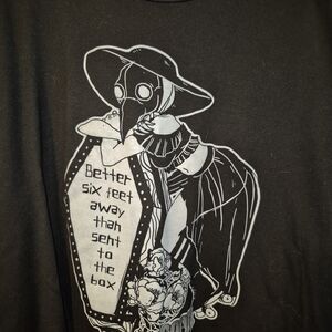 Bella Canvas Black Flowy Crop Top